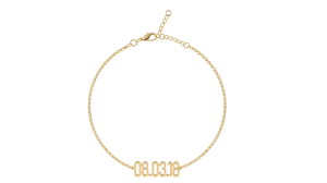 14k Custom Date Bracelet