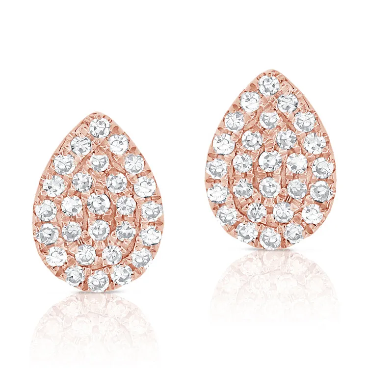 14k Gold & Diamond Stud Earrings - 0.16ct