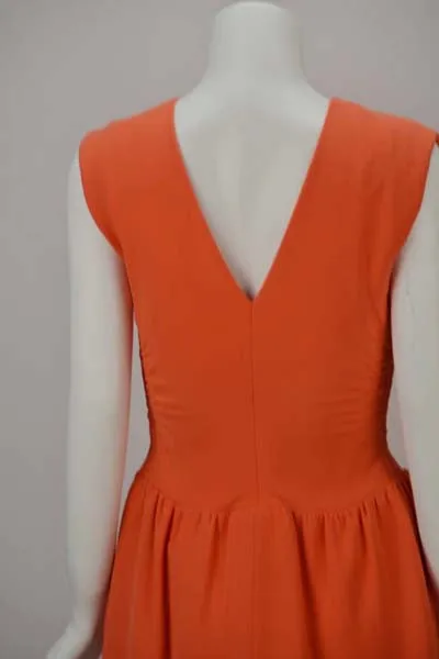 1960s Norman Norell Coral Dress