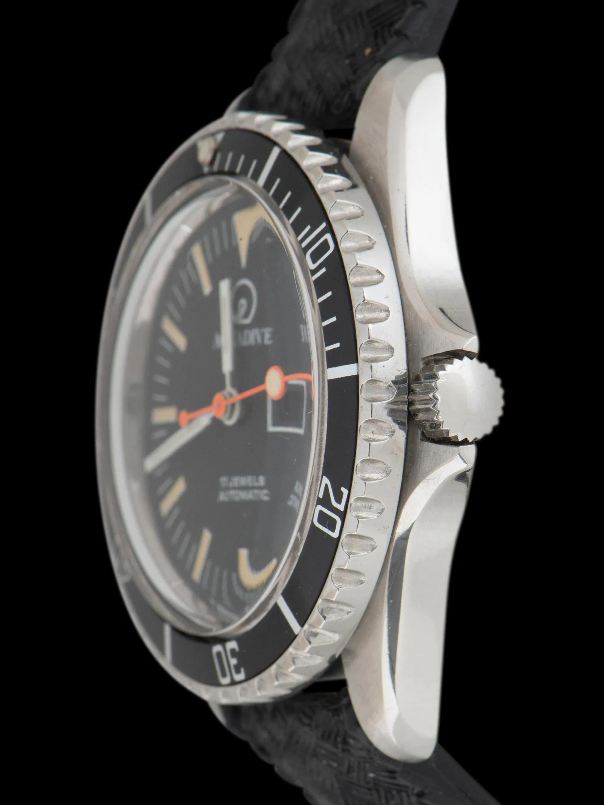 1970s Aquadive Automatic Day-Date Diver (Ref. 10839) Black Dial