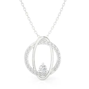 3/4  ctw Round Lab Grown Diamond Fashion Pendant