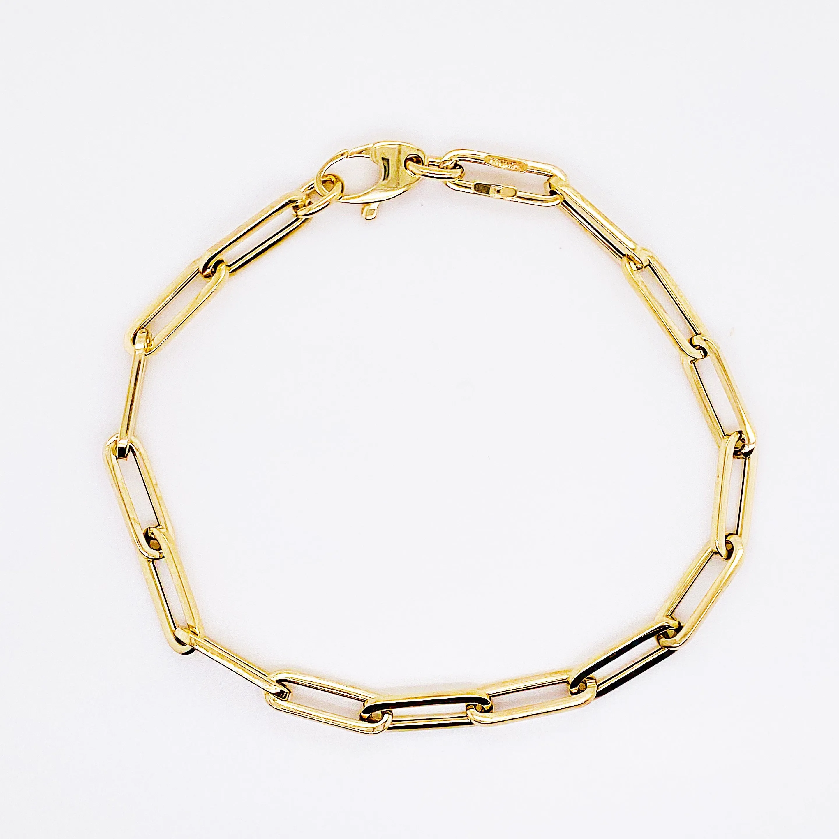 6.1mm Paper Clip Bracelet