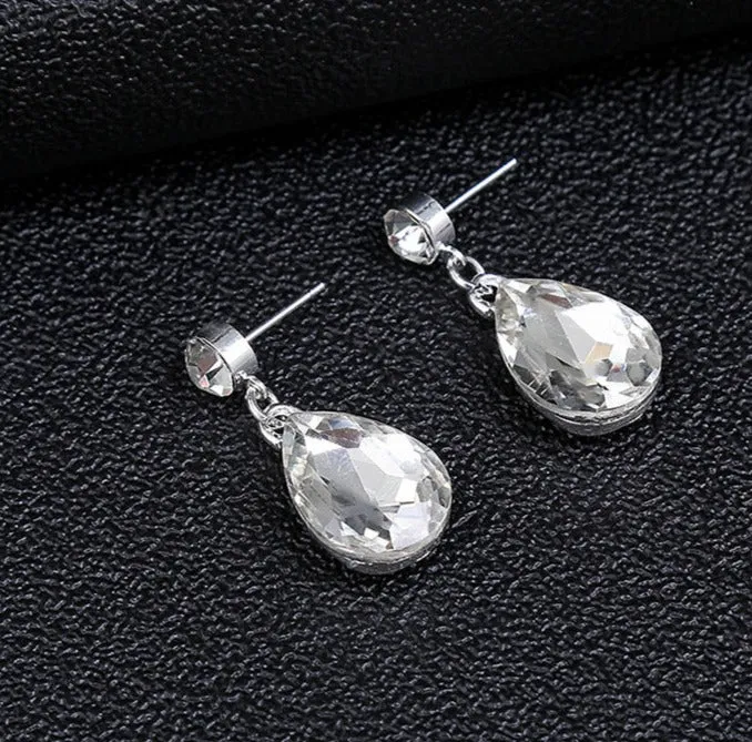 American fashionable temperament bridal jewelry necklace set leaf-shaped