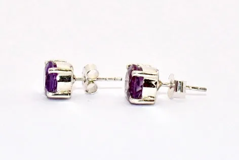 Amethyst Premium Gemstone Studs