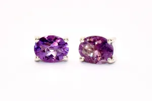 Amethyst Premium Gemstone Studs