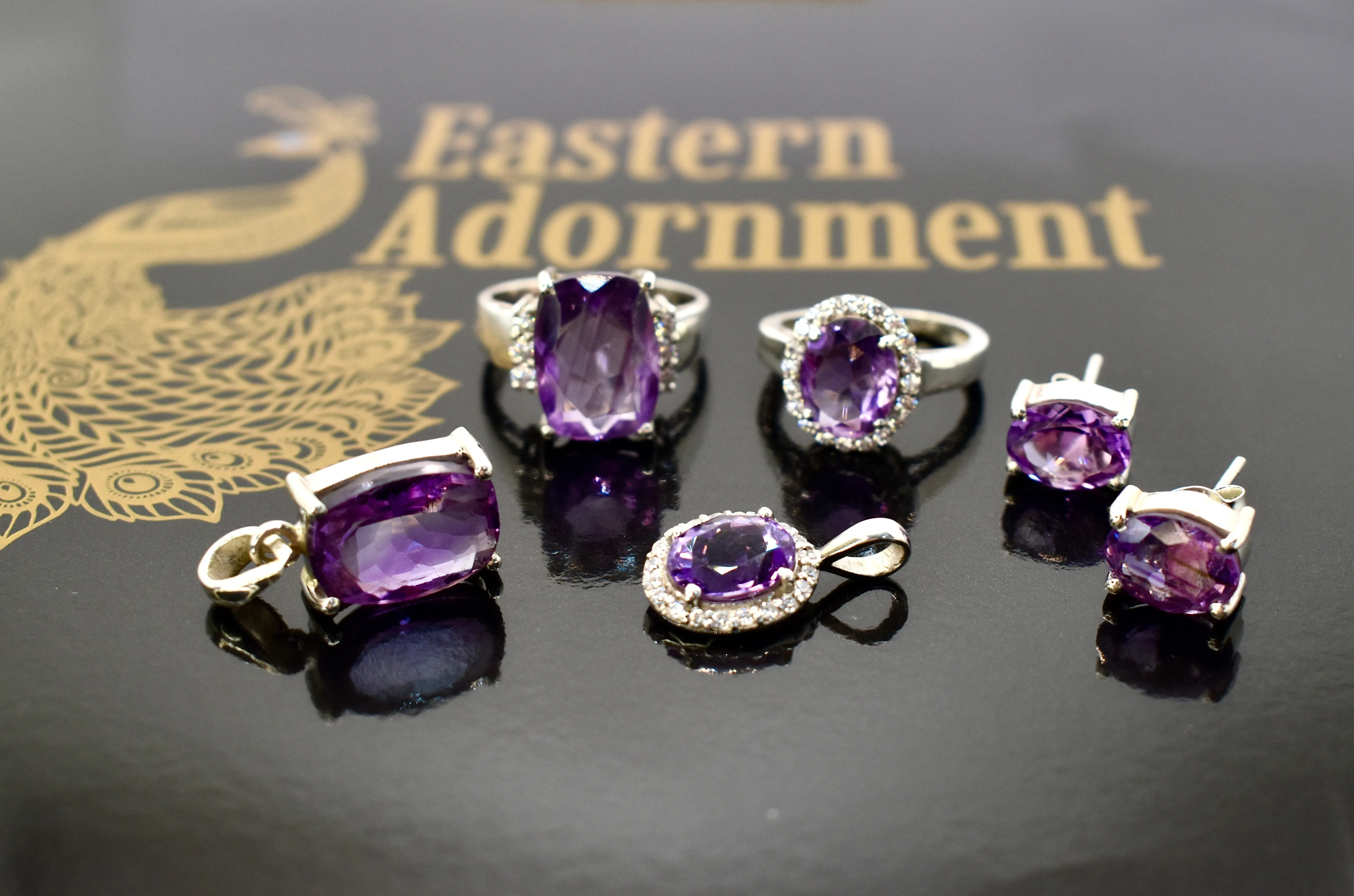 Amethyst Premium Gemstone Studs