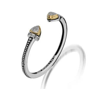 Arrivo Narrow Pave Diamond Cuff Bracelet