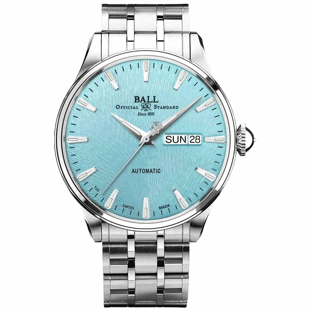 Ball Men's Watch Trainmaster Eternity Ice Blue NM2080D-S2J-IBE