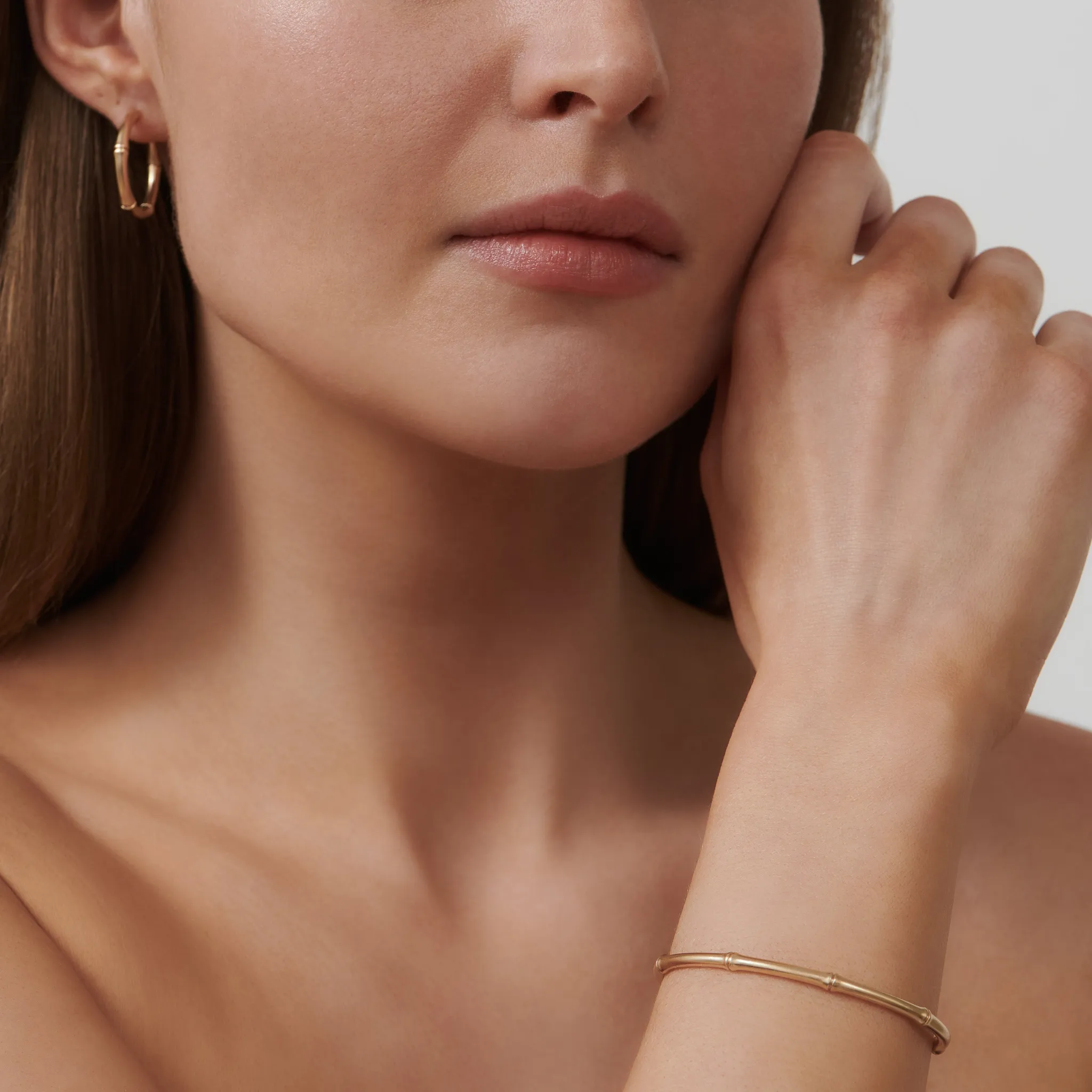 Bamboo 14K Gold Cuff