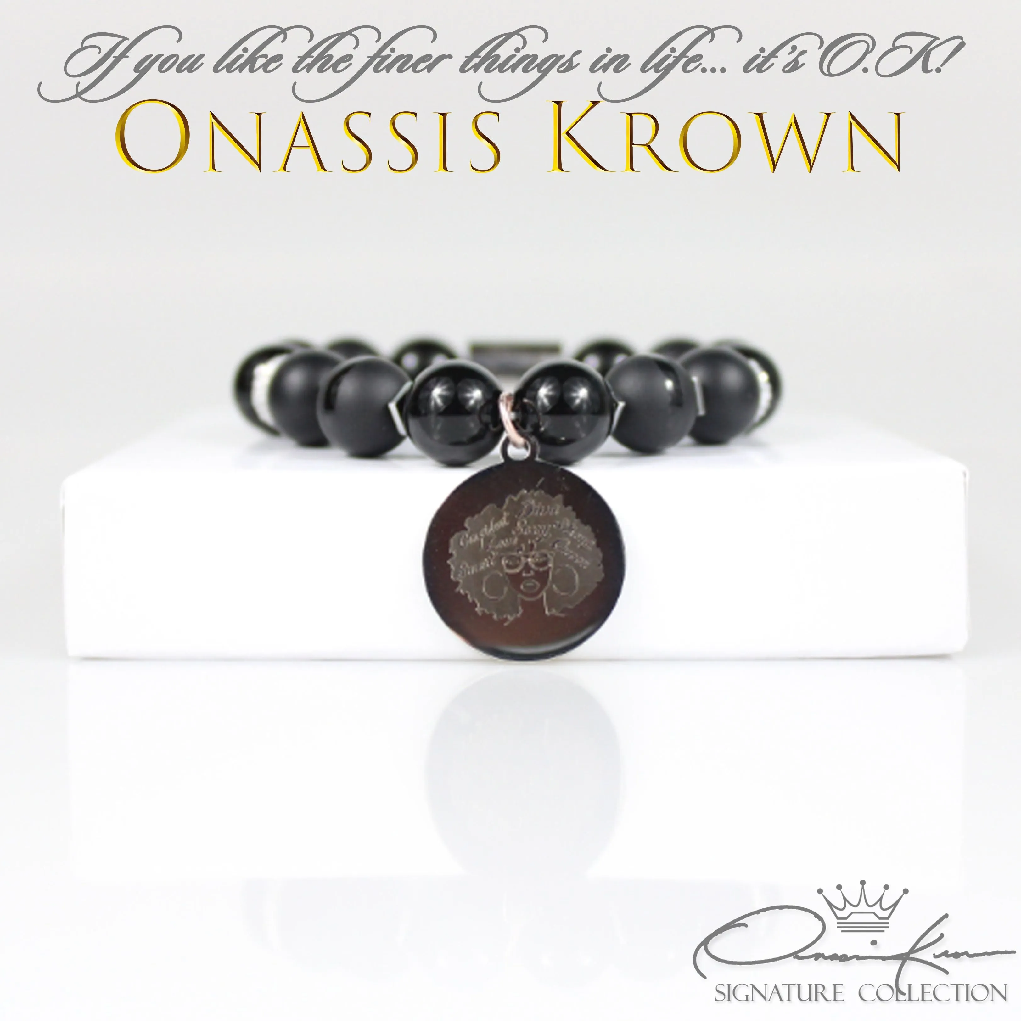 Beautiful Black Woman Bead Bracelet