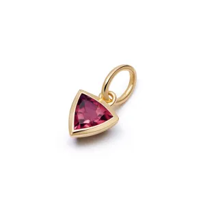 Birthstone Charm Pendant 18ct Gold Plate