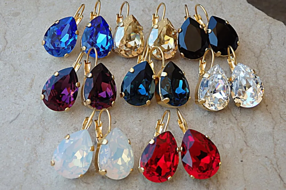 Blue Drop Earrings