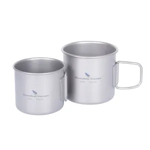 Boundless Voyage Titanium ultra lightweight 120ml and 180ml tea cup wine mug  for outdoor  camping   coffee beer cup without lid