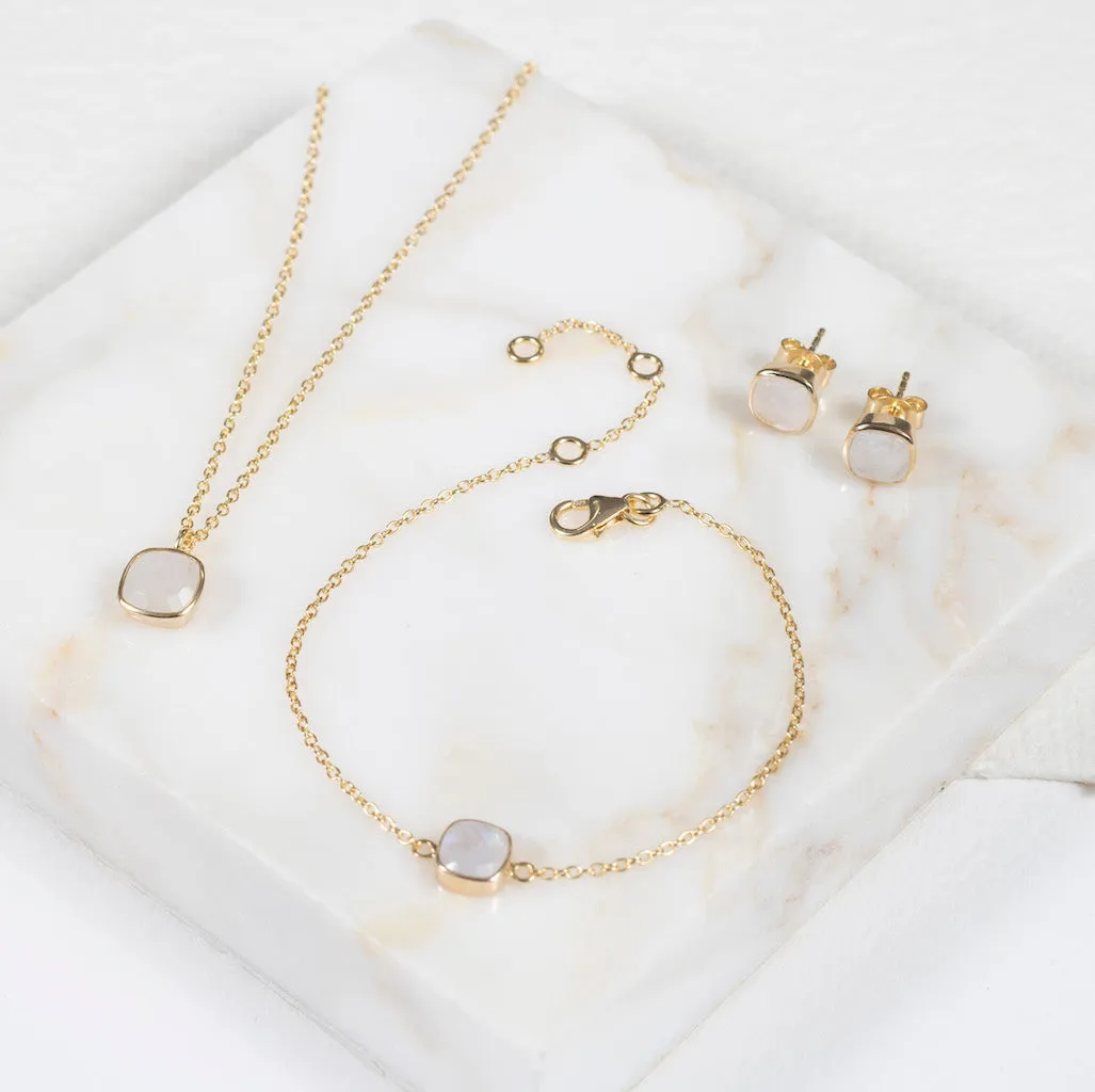 Brooklyn Moonstone & Gold Vermeil Necklace