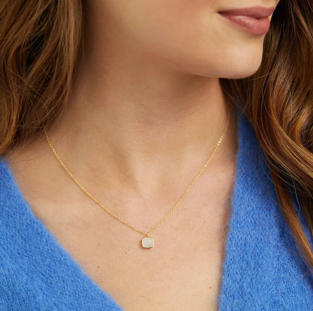 Brooklyn Moonstone & Gold Vermeil Necklace