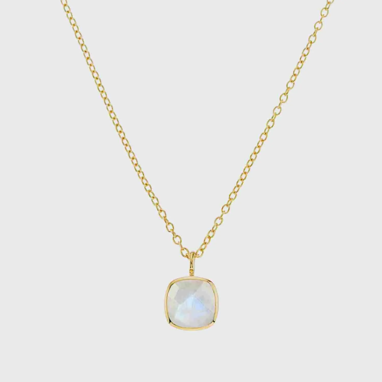 Brooklyn Moonstone & Gold Vermeil Necklace