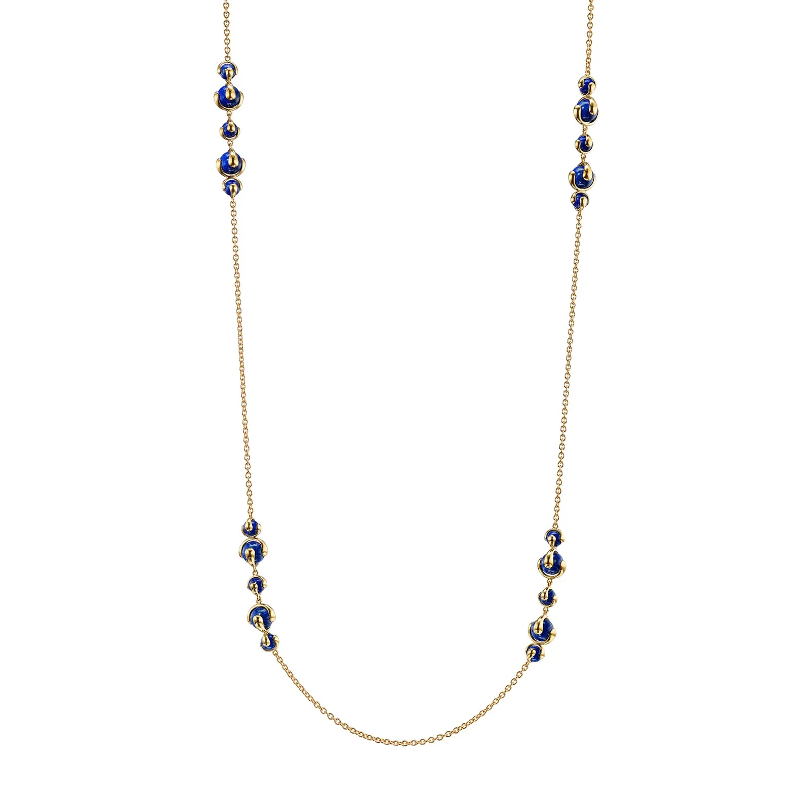 Cardan Cluster Necklace - Lapis