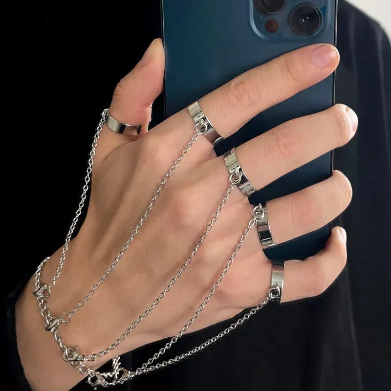 Charm Hip Hop Chain Open Ring Chain Types Bracelet Good Charm Ring