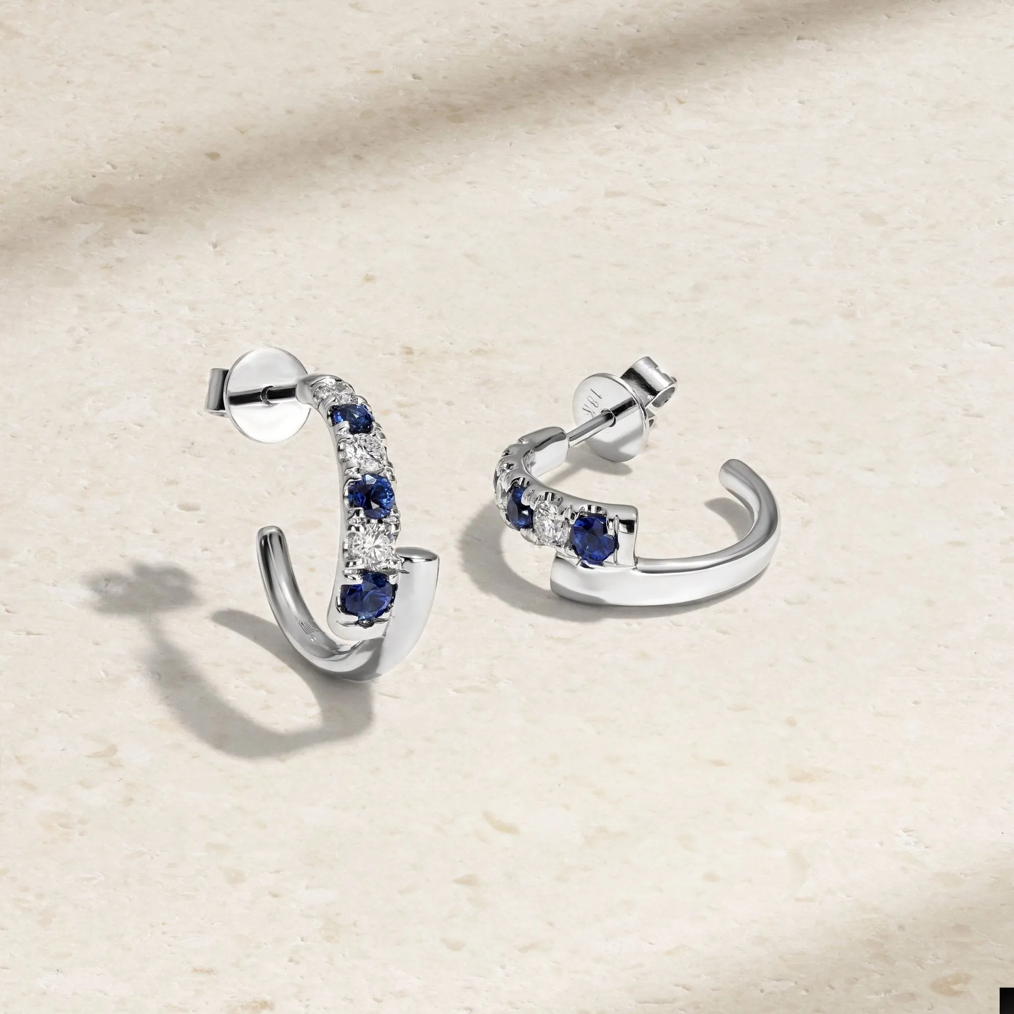 Coil Sapphire Earrings