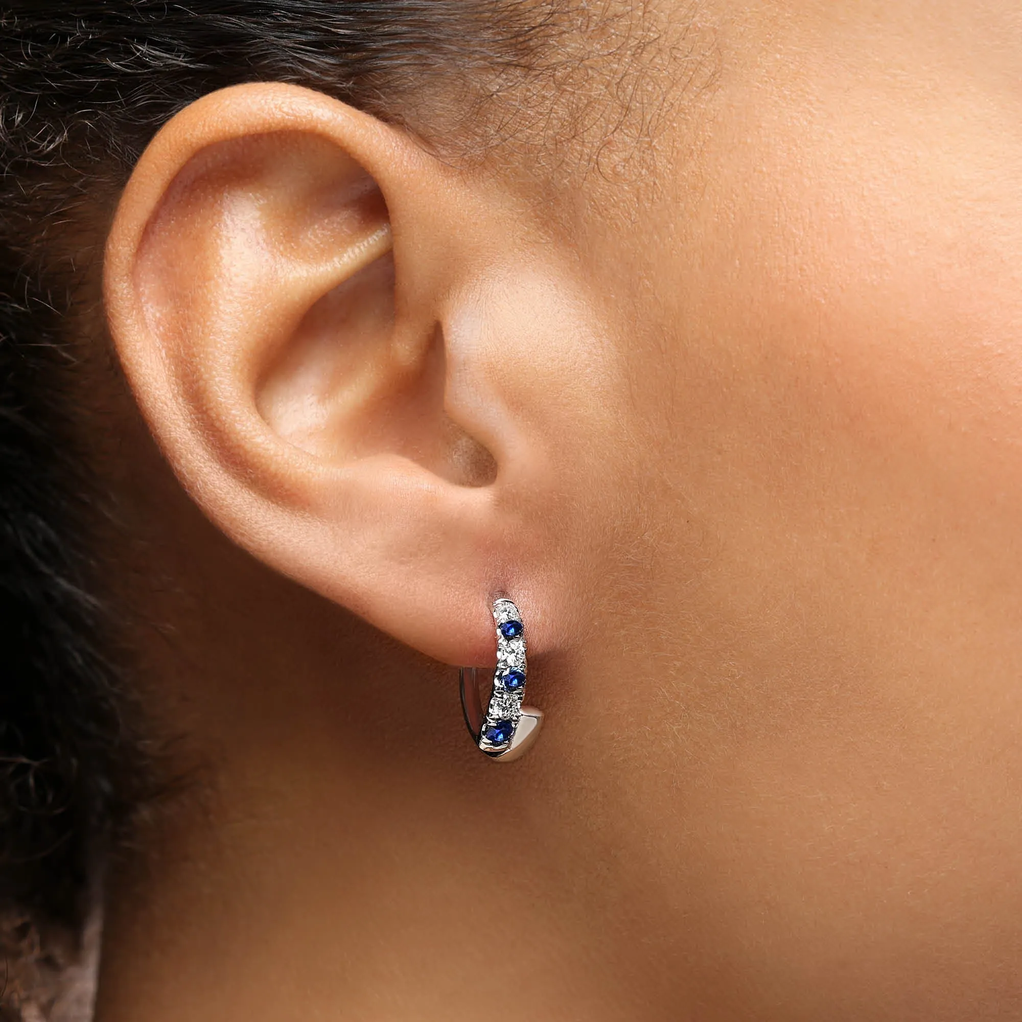 Coil Sapphire Earrings