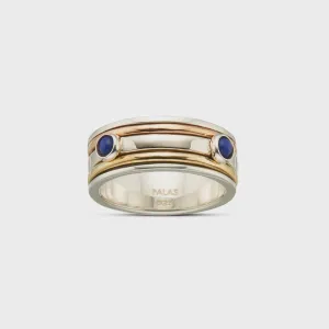 Creativity Lapis Lazuli Meditation Spinning Ring XL-10