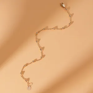 Dainty Bead Chain Bracelet, Daphne