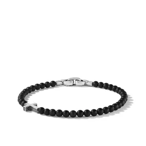 David Yurman Spiritual Beads Cross Station Bracelet with Black Onyx