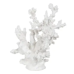 Decorative Figure White Resin Coral 17 x 17 x 20 cm