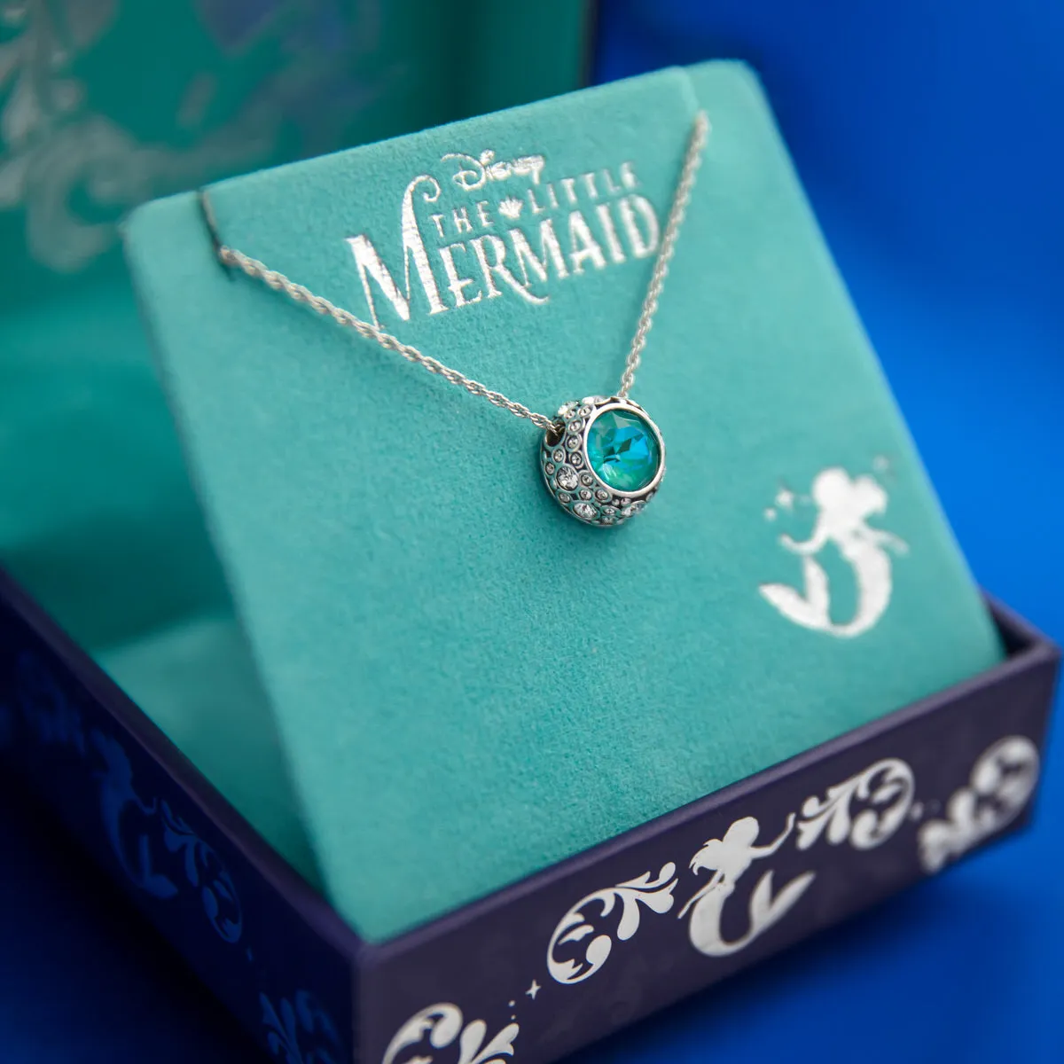 Disney X RockLove THE LITTLE MERMAID Bubble Solitaire Necklace