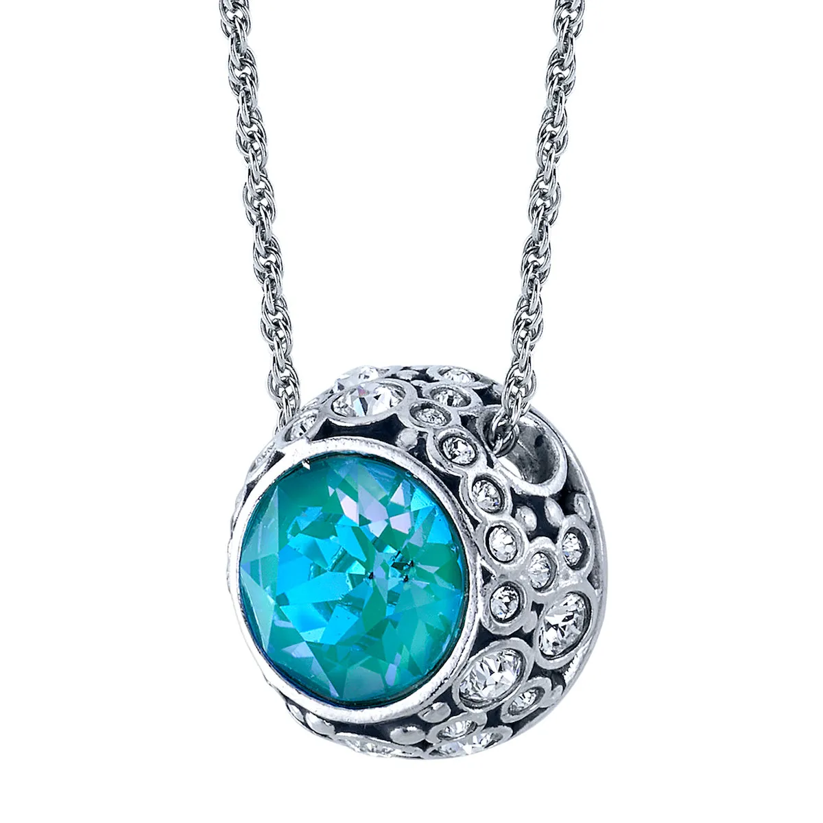 Disney X RockLove THE LITTLE MERMAID Bubble Solitaire Necklace