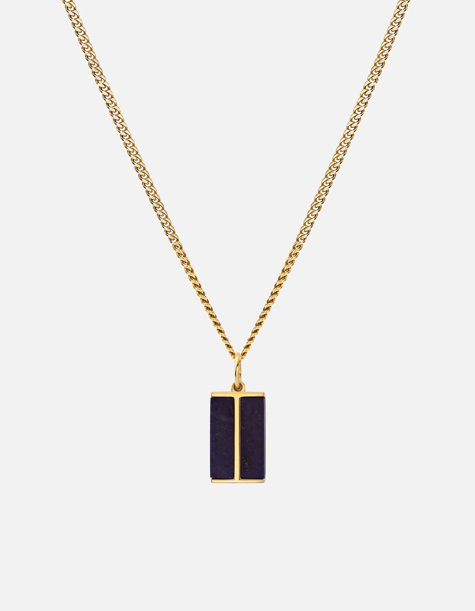 Duo Lapis Necklace, Gold Vermeil