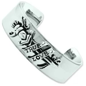 Ed Hardy® Stainless Steel True Love Cuff Bracelet