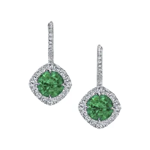 Emerald and Diamond Earrings