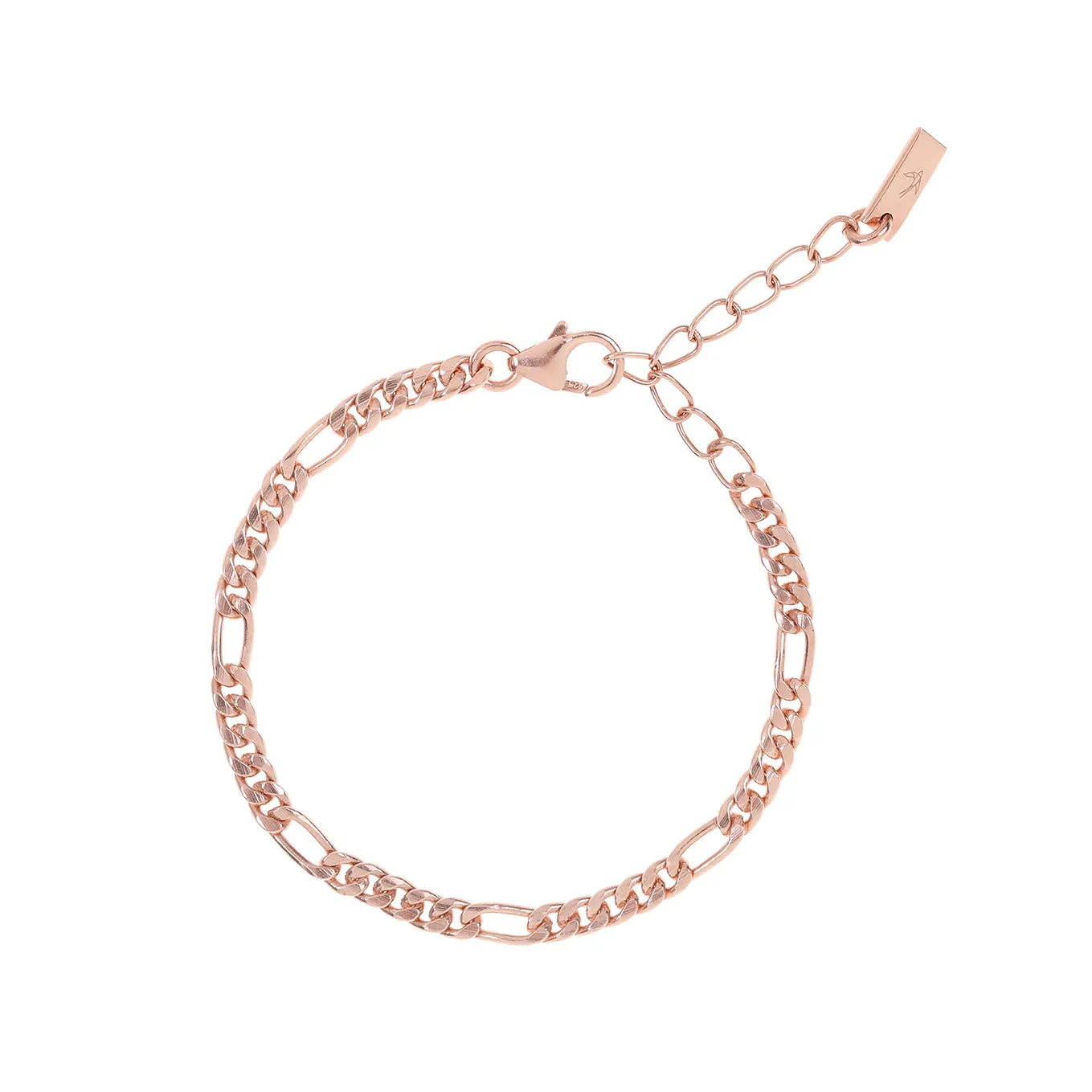 Figaro Bracelet - Rose Gold