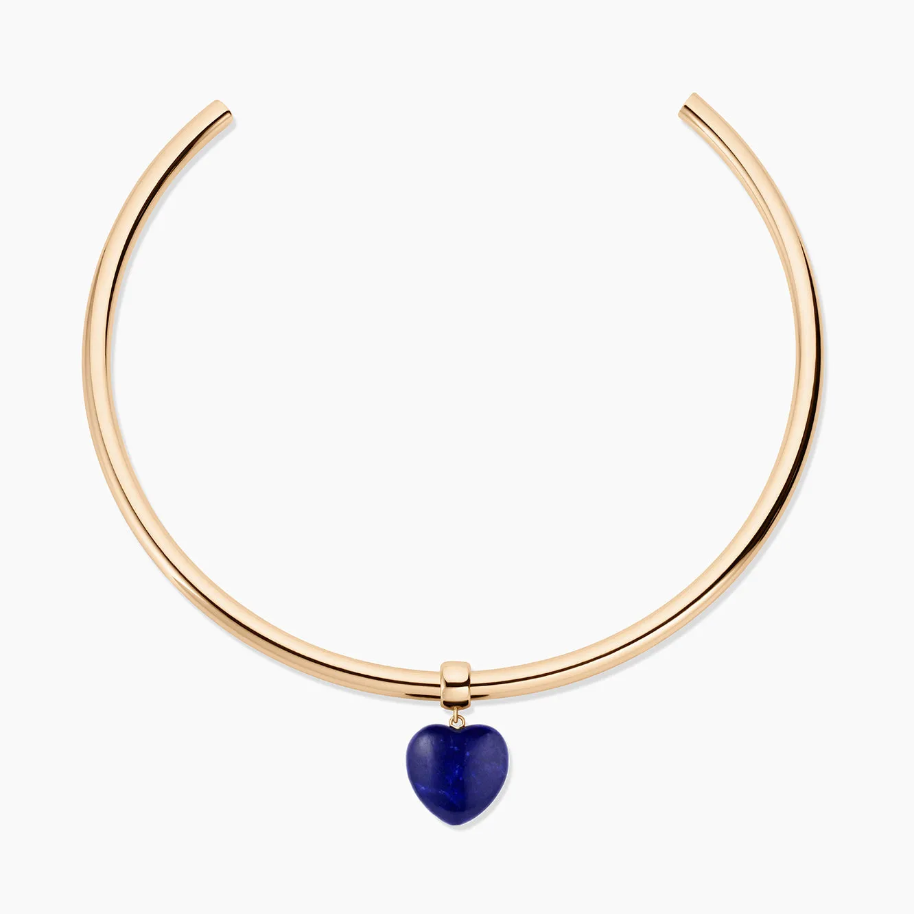 Gemma Lapis Heart Choker Necklace