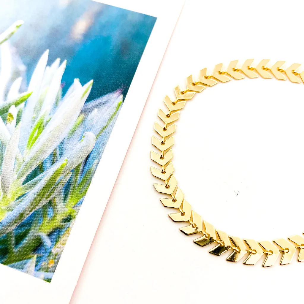 Gianna Chevron Bracelet | Gold