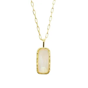 Handmade Gold Plated Moonstone Necklace