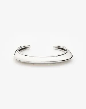 Hera Dome Statement Cuff Bracelet | Silver Plated