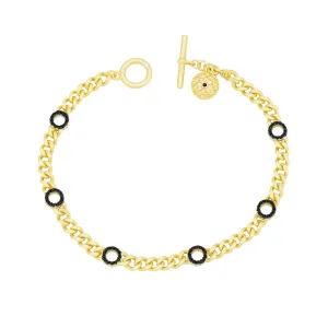 Industrial Finish Flat Chain Link Soft Bracelet