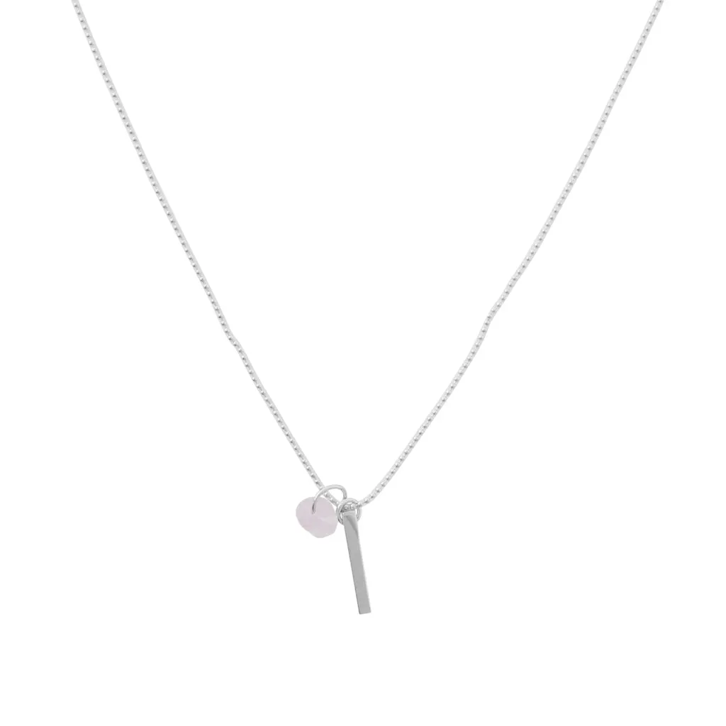 Karma Crystal   Bar Necklace