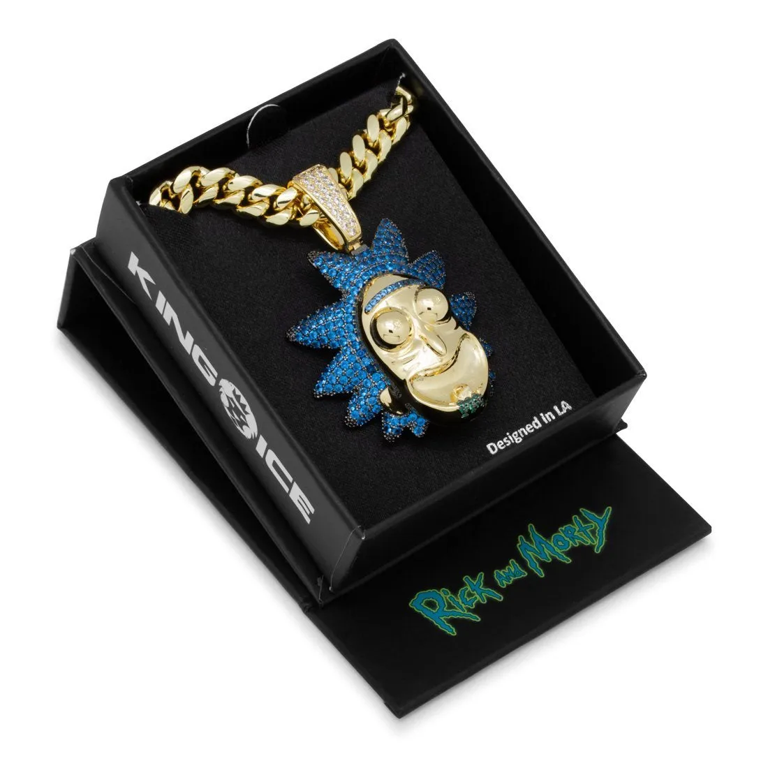 King Ice x Rick and Morty - Good Rick Necklace