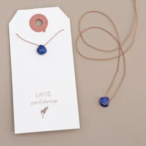 Lapis Teardrop Necklace