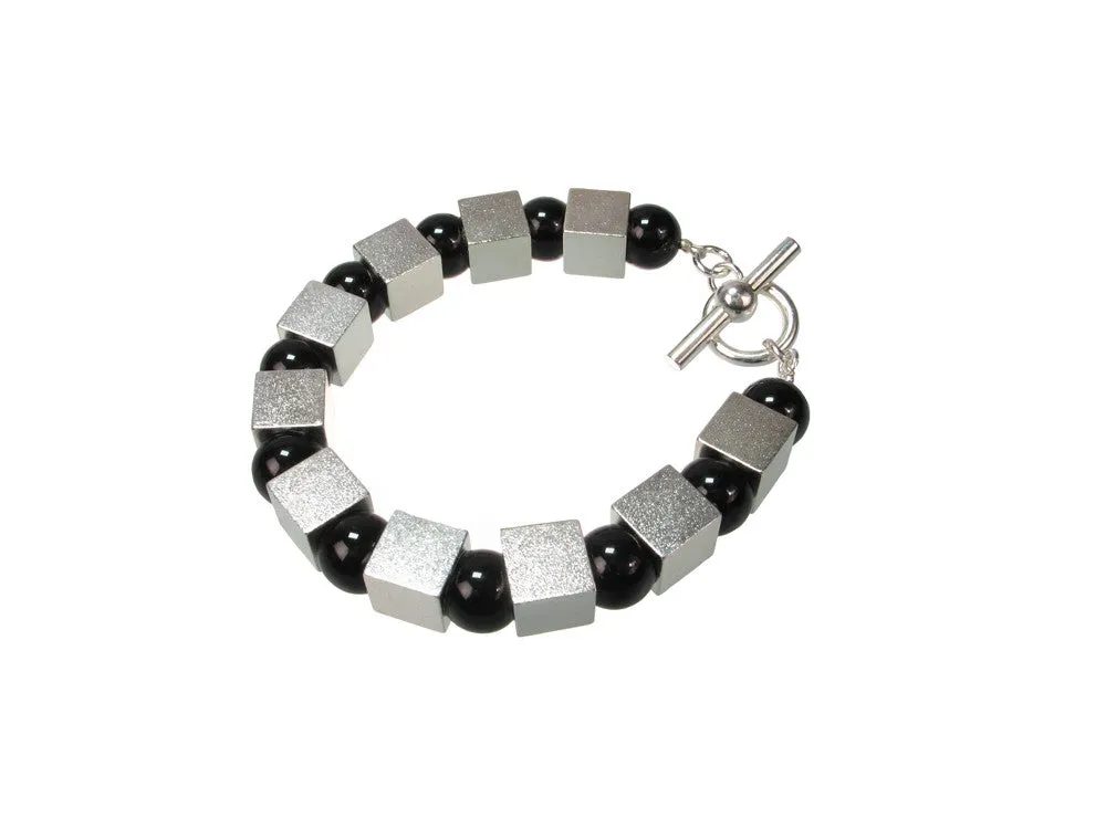 Large Cube & Ball Bracelet