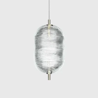 LED Simple Transparent Modern Glass Pendant Light