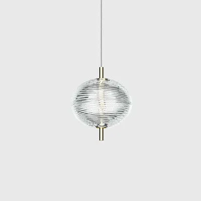 LED Simple Transparent Modern Glass Pendant Light