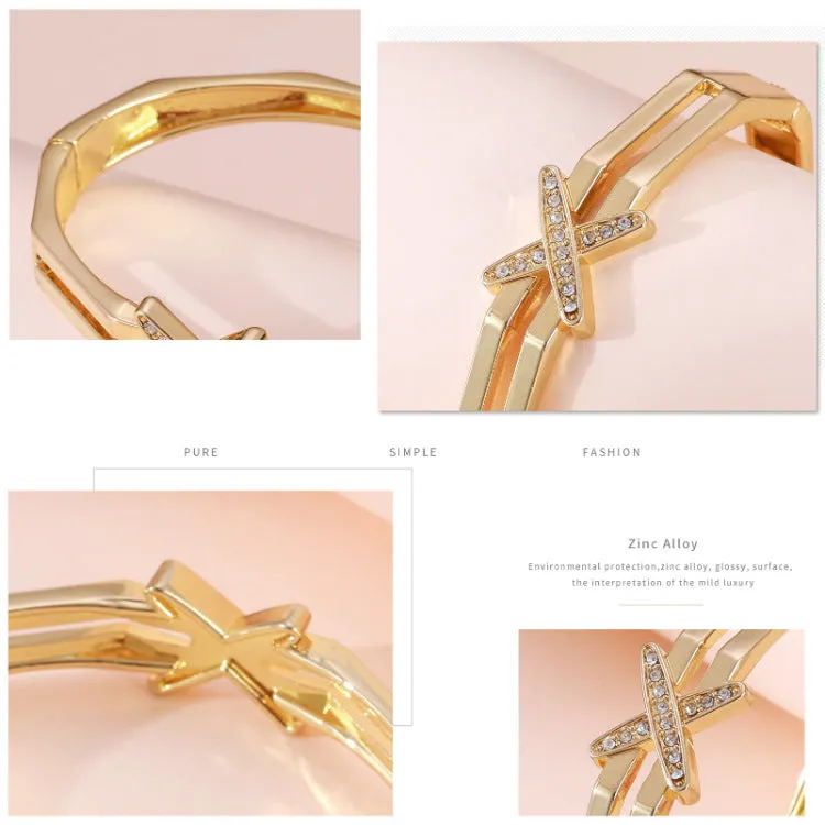 Light Luxury Creative Jewelry Polygonal Metal Alloy