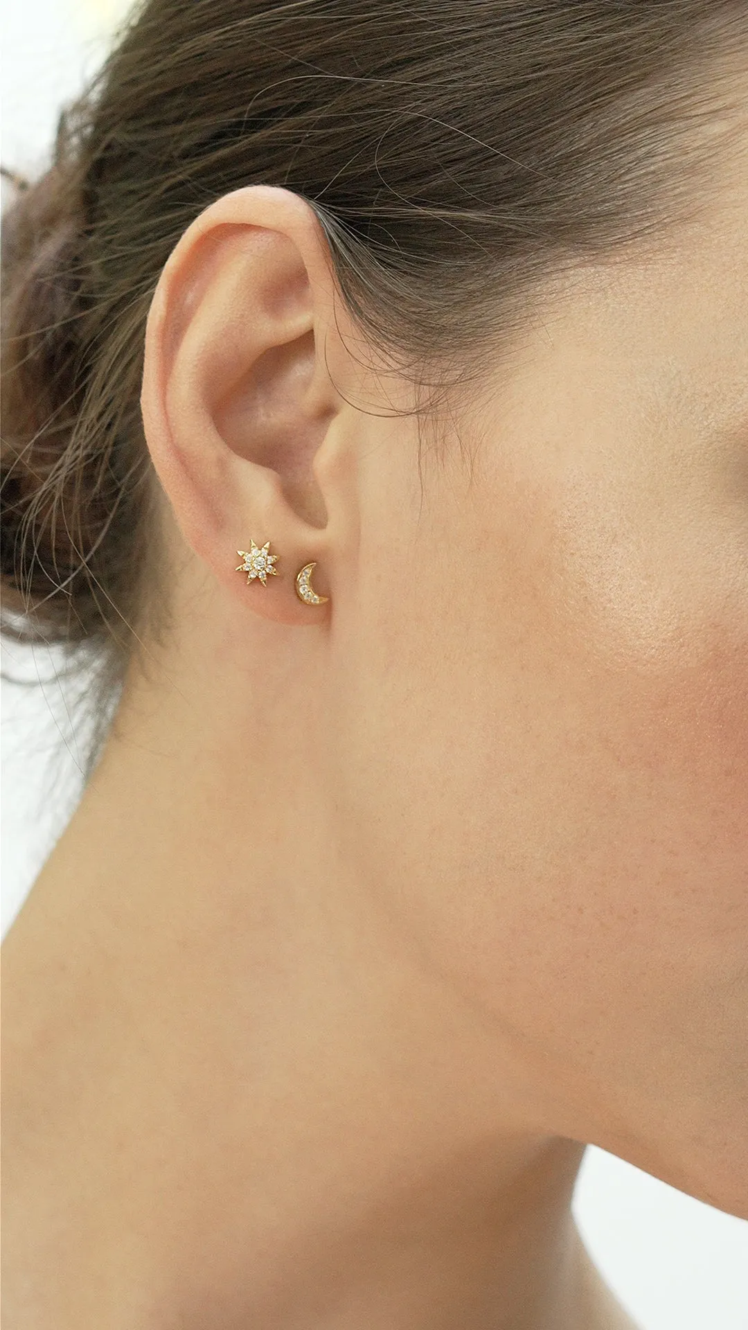 Lightning Stud 18K Gold Vermeil