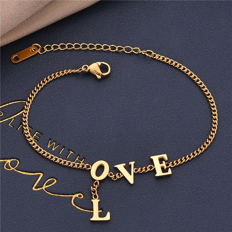 Love Letter Titanium Steel Bracelet Women