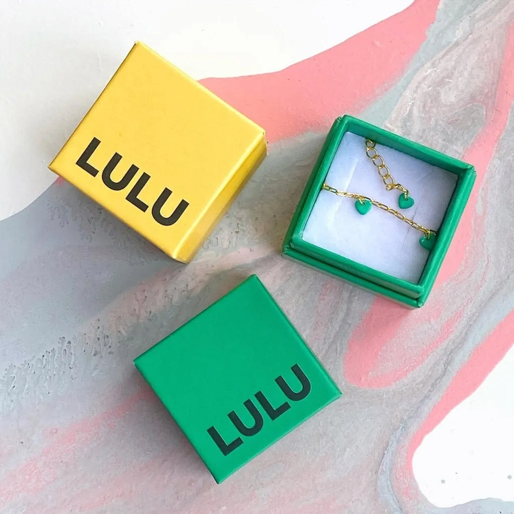 Love U Bracelet gold plated - Light Green