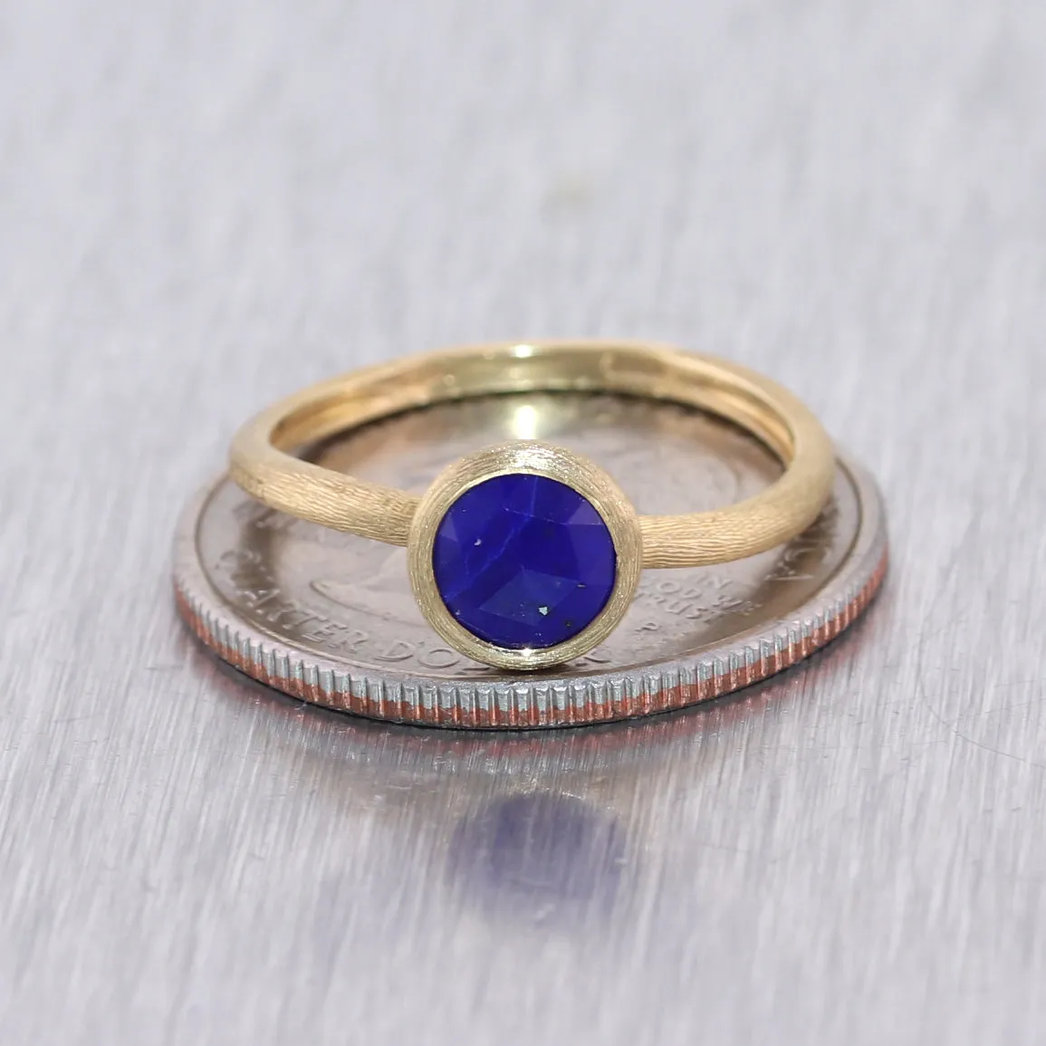 Marco Bicego 18k Yellow Gold Jaiour Lapis Lazuli Stackable Ring